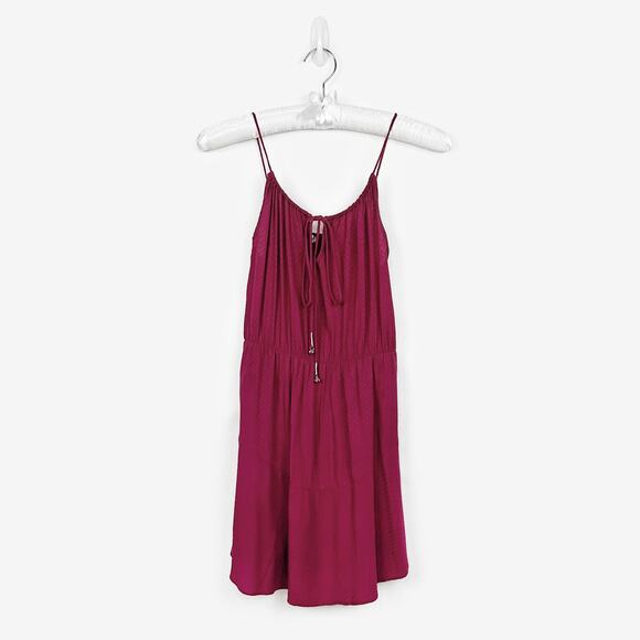 Free People Intimately Shake It Up Slip Dress Extra Small Maroon Red Viscose - Picture 1 of 4